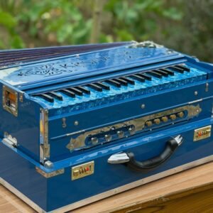 Premium Blue 9 Scale Changer Harmonium – (3 Line)