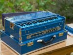 Premium Blue 9 Scale Changer Harmonium – (3 Line)